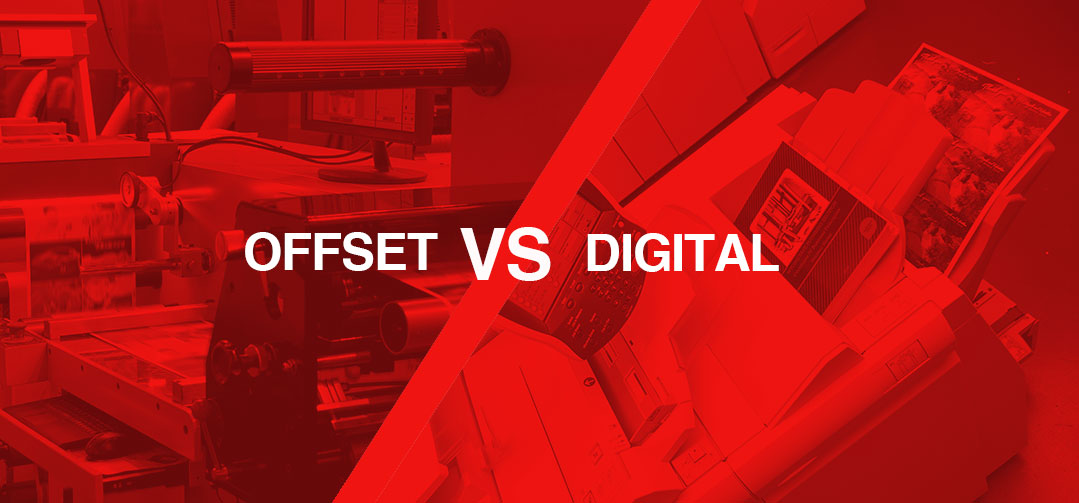 Offset printing versus digital printing